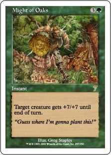 [257]【JP】【FOIL】樫の力/Might of Oaks【7ED】[R][緑]