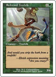 [264]【JP】レッドウッド・ツリーフォーク/Redwood Treefolk【7ED】[C][緑]