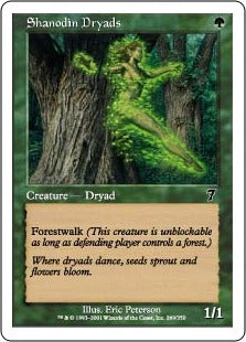 [269]【JP】【FOIL】シャノーディンのドライアド/Shanodin Dryads【7ED】[C][緑]