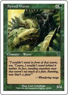[270]【JP】【FOIL】針刺ワーム/Spined Wurm【7ED】[C][緑]