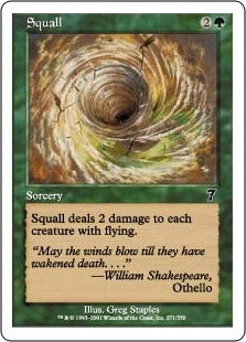 [271]【JP】【FOIL】突風/Squall【7ED】[C][緑]