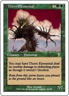 [273]【JP】茨の精霊/Thorn Elemental【7ED】[R][緑]