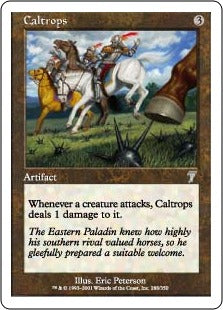 [288]【EN】【FOIL】鉄びし/Caltrops【7ED】[U][茶]