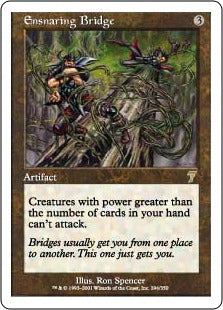 [294]【JP】【FOIL】罠の橋/Ensnaring Bridge【7ED】[R][茶]