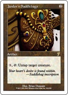 [304]【EN】【FOIL】ジャンドールの鞍袋/Jandor's Saddlebags【7ED】[R][茶]