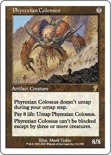 [311]【EN】ファイレクシアの巨像/Phyrexian Colossus【7ED】[R][茶]
