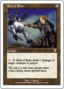 [314]【EN】破滅のロッド/Rod of Ruin【7ED】[U][茶]