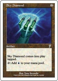 [316]【EN】【FOIL】空色のダイアモンド/Sky Diamond【7ED】[U][茶]