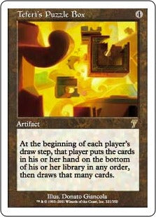 [321]【JP】テフェリーの細工箱/Teferi's Puzzle Box【7ED】[R][茶]