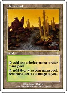 [326]【JP】低木林地/Brushland【7ED】[R][土地]