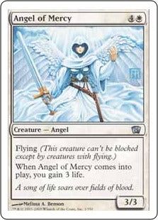 [001]【EN】【FOIL】慈悲の天使/Angel of Mercy【8ED】[U][白]