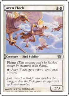 [006]【EN】エイヴンの群れ/Aven Flock【8ED】[C][白]