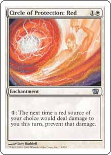 [013]【EN】赤の防御円/Circle of Protection: Red【8ED】[U][白]