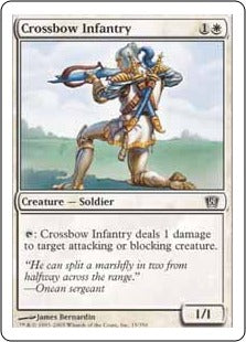 [015]【JP】【FOIL】弩弓歩兵/Crossbow Infantry【8ED】[C][白]