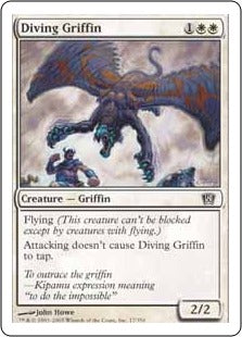 [017]【JP】急降下するグリフィン/Diving Griffin【8ED】[C][白]
