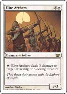 [019]【EN】【FOIL】精鋭なる射手/Elite Archers【8ED】[R][白]