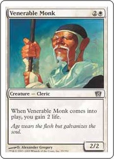 [056]【JP】ありがたい老修道士/Venerable Monk【8ED】[C][白]