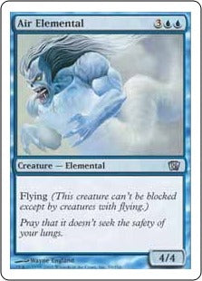 [061]【EN】【FOIL】大気の精霊/Air Elemental【8ED】[U][青]