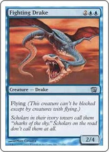 [079]【EN】【FOIL】ファイティング・ドレイク/Fighting Drake【8ED】[U][青]