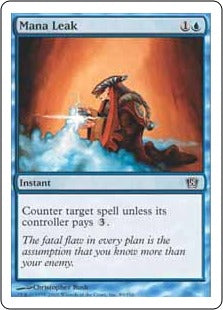 [092]【EN】【FOIL】マナ漏出/Mana Leak【8ED】[C][青]