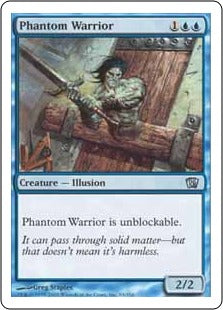 [096]【EN】幻影の戦士/Phantom Warrior【8ED】[U][青]