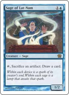 [100]【EN】【FOIL】ラト＝ナムの賢人/Sage of Lat-Nam【8ED】[R][青]