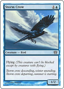 [108]【JP】嵐雲のカラス/Storm Crow【8ED】[C][青]