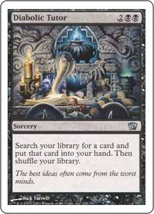 [133]【EN】【FOIL】魔性の教示者/Diabolic Tutor【8ED】[U][黒]