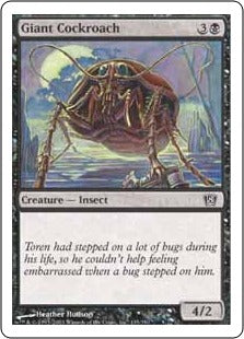 [140]【EN】巨大ゴキブリ/Giant Cockroach【8ED】[C][黒]