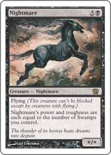 [155]【JP】【FOIL】夢魔/Nightmare【8ED】[R][黒]