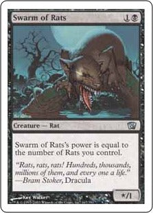 [172]【EN】ネズミの大群/Swarm of Rats【8ED】[U][黒]
