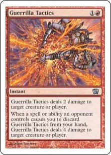 [197]【JP】【FOIL】ゲリラ戦術/Guerrilla Tactics【8ED】[U][赤]