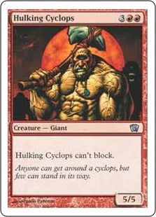 [200]【EN】巨体のサイクロプス/Hulking Cyclops【8ED】[U][赤]