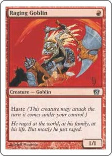 [217]【EN】【FOIL】怒り狂うゴブリン/Raging Goblin【8ED】[C][赤]