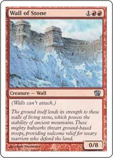 [237]【JP】【FOIL】石の壁/Wall of Stone【8ED】[U][赤]
