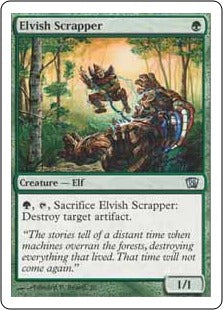 [250]【JP】【FOIL】エルフの潰し屋/Elvish Scrapper【8ED】[U][緑]