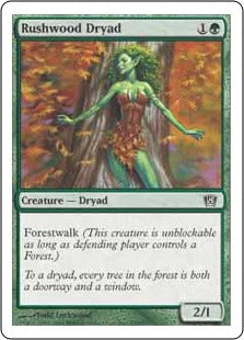 [284]【JP】【FOIL】ラッシュウッドのドライアド/Rushwood Dryad【8ED】[C][緑]