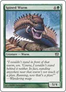 [286]【JP】【FOIL】針刺ワーム/Spined Wurm【8ED】[C][緑]