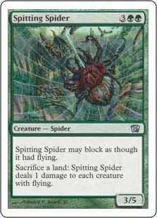 [287]【JP】【FOIL】毒吐き蜘蛛/Spitting Spider【8ED】[U][緑]