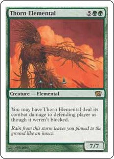 [290]【JP】【FOIL】茨の精霊/Thorn Elemental【8ED】[R][緑]