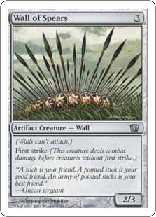[327]【EN】槍の壁/Wall of Spears【8ED】[U][茶]