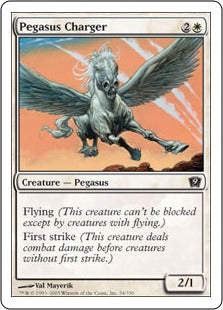[034]【JP】突撃ペガサス/Pegasus Charger【9ED】[C][白]