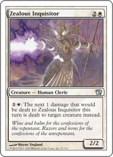 [057]【JP】盲信の審問官/Zealous Inquisitor【9ED】[U][白]