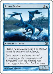 [063]【EN】蒼穹のドレイク/Azure Drake【9ED】[U][青]