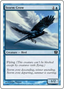 [100]【JP】嵐雲のカラス/Storm Crow【9ED】[C][青]