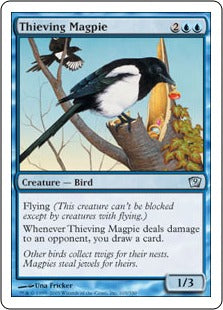 [103]【EN】泥棒カササギ/Thieving Magpie【9ED】[U][青]