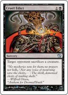 [121]【EN】残酷な布告/Cruel Edict【9ED】[U][黒]