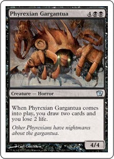 [153]【JP】ファイレクシアのガルガンチュア/Phyrexian Gargantua【9ED】[U][黒]
