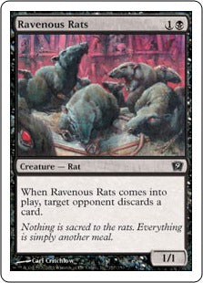 [157]【JP】貪欲なるネズミ/Ravenous Rats【9ED】[C][黒]