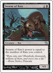 [166]【JP】ネズミの大群/Swarm of Rats【9ED】[U][黒]
